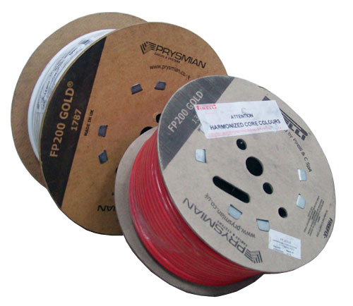 Prysmian FP200 Gold 2C+2.5mm Fire Cable (500m Drum)