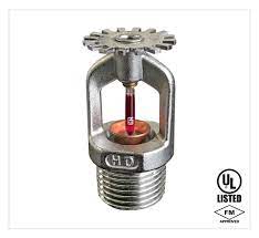 [HD 401] Pendent Sprinkler, Chrome Finish, K-5.6, Std. Response (68 Deg), Cat. HD 237, HD401 [UL &amp; FM Approved] with Escutcheon plate in Chrome finish - HD Fire