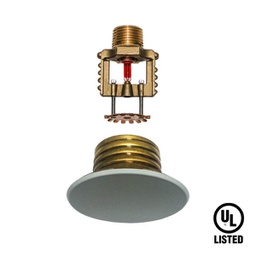 [T10151F] HD 57°C Cover Plate, White Finish For Adjustable Concealed Sprinkler (UL Listed and FM Approved), suitable for model HD104/HD204 (Item Code: T10151F) - HD Fire